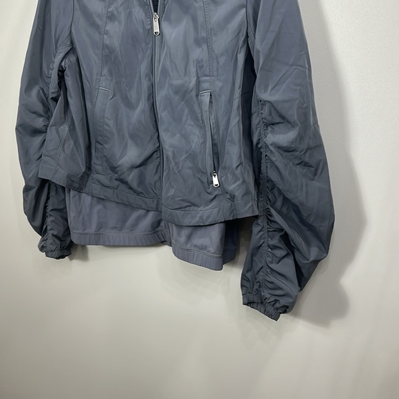 Athleta Wayfarer Bomber Jacket Coastline Blue Water Repellent size XS. - Picture 3 of 9